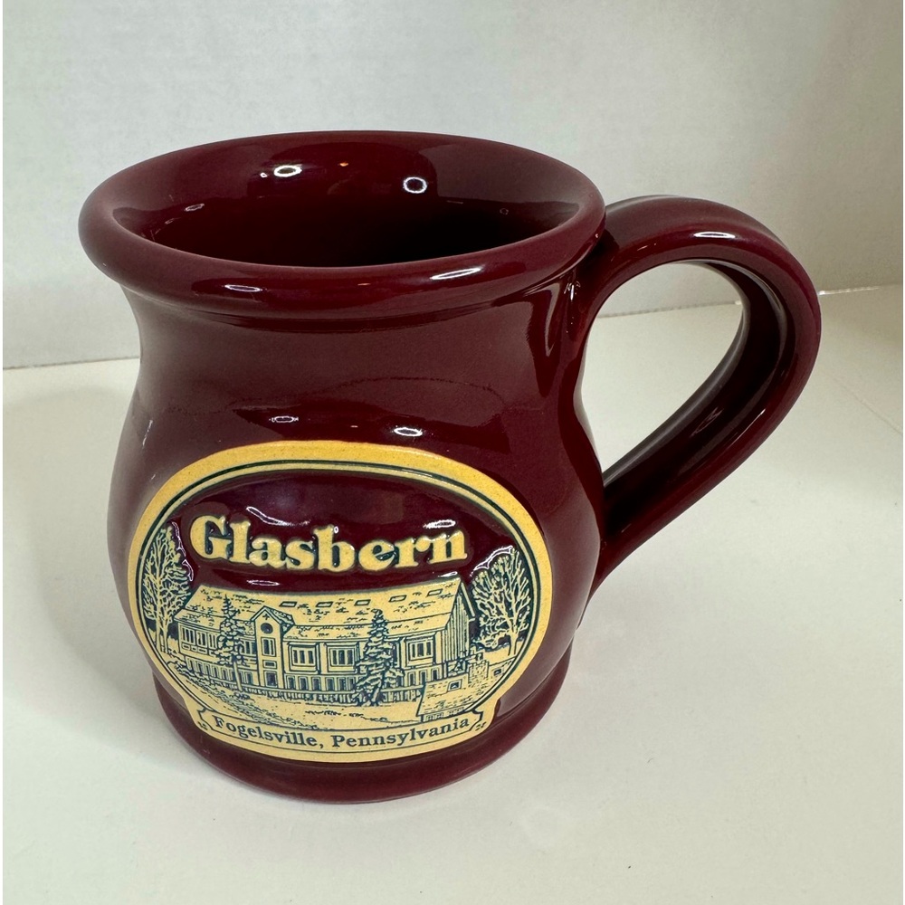 Deneen Pottery Hand Thrown mug. Glasbern Inn in Foglesville Pennsylvania (1-N)